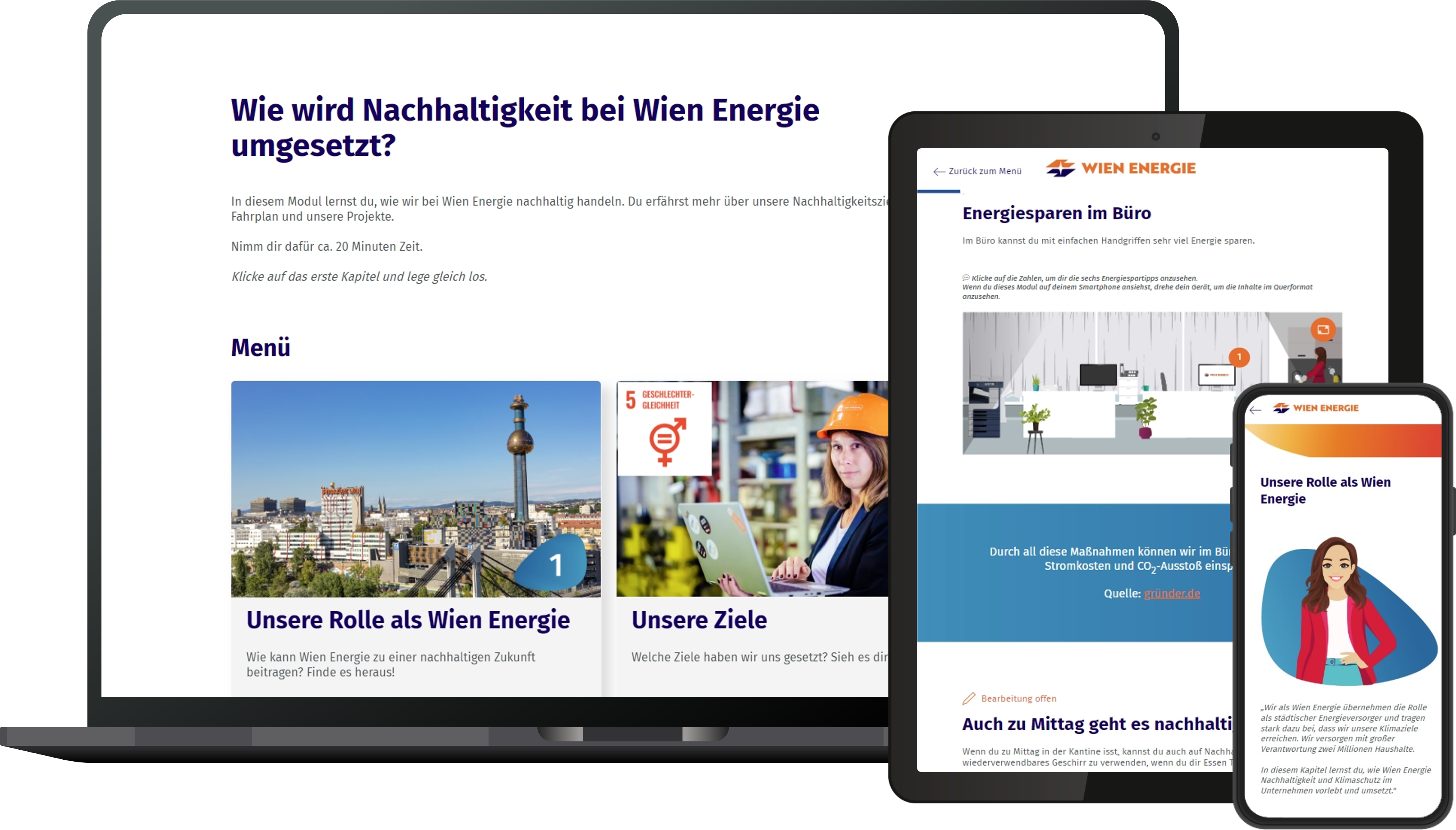 E-Learning für Nachhaltigkeit bei Wien Energie: Digitale Schulung für